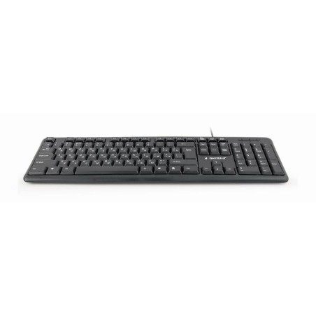 Tastiera GEMBIRD KB-U-103-RU Nero Monocromatica Inglese Russo QWERTY