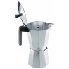 Caffettiera Italiana Valira VITRO 12T Argentato Alluminio 12 Tazze