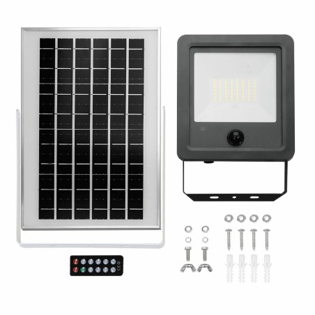 Faro Proiettore EDM 31862 100 W 1200 Lm Solare Sensore di Movimento (6500 K)