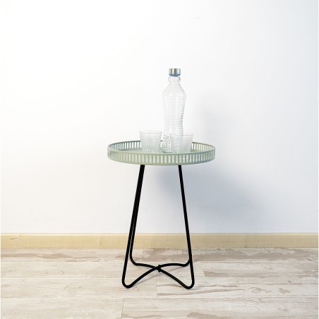 Tavolo aggiuntivo Vinthera Moa Nero Verde 38 x 49 cm (6 Unità)