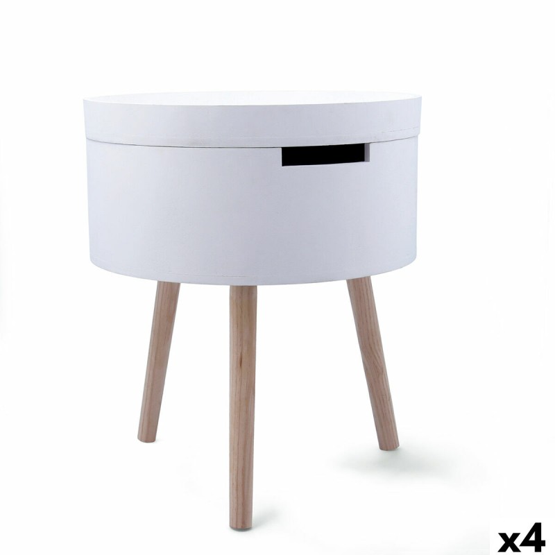 Tavolo aggiuntivo Vinthera Moa Bianco Beige 38 x 43 cm (4 Unità) Tavolo aggiuntivo Vinthera Moa Bianco Beige 38 x 43 cm (4 Unità)