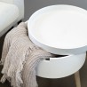 Tavolo aggiuntivo Vinthera Moa Bianco Beige 38 x 43 cm (4 Unità)