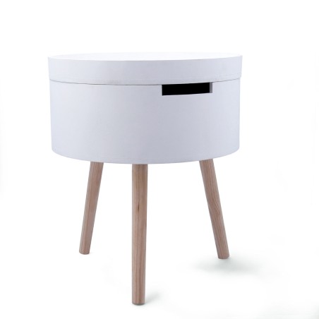 Tavolo aggiuntivo Vinthera Moa Bianco Beige 38 x 43 cm (4 Unità)