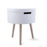 Tavolo aggiuntivo Vinthera Moa Bianco Beige 38 x 43 cm (4 Unità)