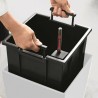 Vaso Lechuza 40 x 40 x 105 cm Plastica Rettangolare