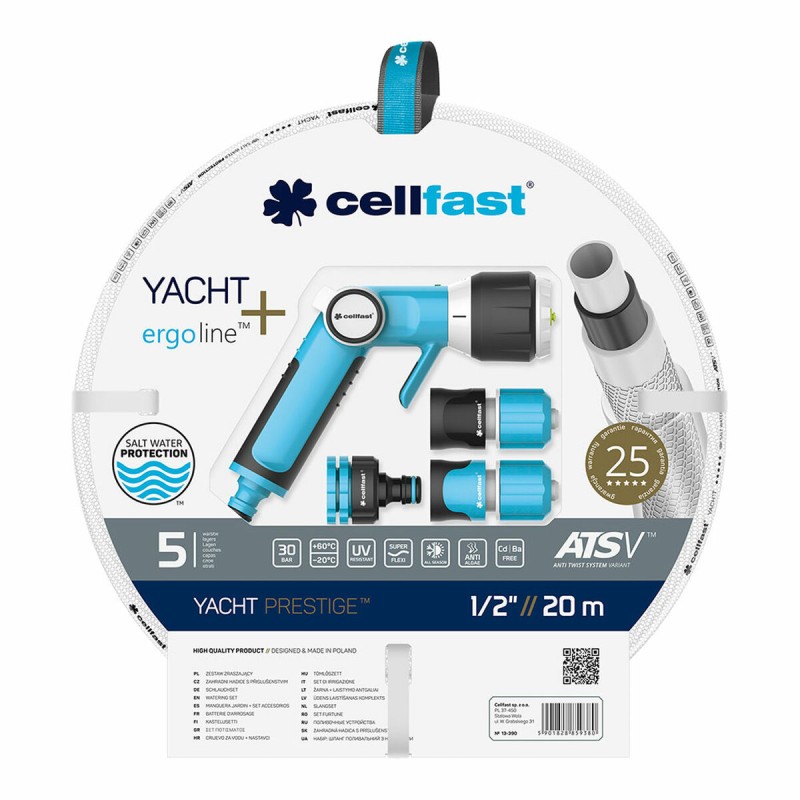 Set di Tubi flessibili con accessori Cellfast Yacht PVC 20 m Ø 12,5 mm Estensibile Set di Tubi flessibili con accessori Cellfast Yacht PVC 20 m Ø 12,5 mm Estensibile