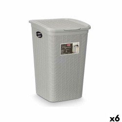 Secchio contenitore Stefanplast 30081 Grigio chiaro Plastica 50 L 36 x 54,5 x 38 cm (6 Unità)