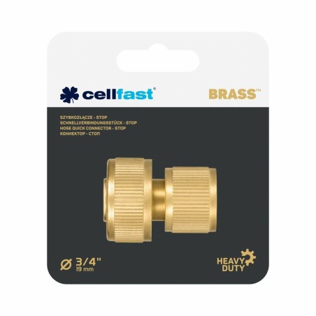 Connettore tubo Cellfast 19 mm Ottone Veloce