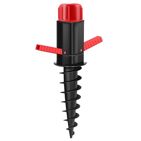 Marbueno Pincho Parasol Plastico Nero 37x6x6 cm Spiaggia e Giardino 10505