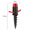 Marbueno Pincho Parasol Plastico Nero 37x6x6 cm Spiaggia e Giardino 10505
