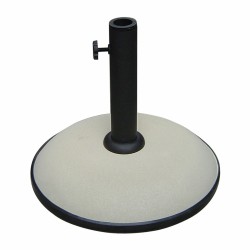 Marbueno Base Ombrellone Rotonda Cemento 36x29,5 cm 11KG Bianco Giardino e Terrazza