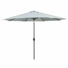 Marbueno Ombrellone Acciaio 8 Stecche D270 cm Poliestere Bianco Giardino Piscina 10484