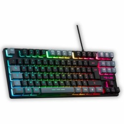 Tastiera The G-Lab KEYZ CAESIUM Nero Grigio Azerty Francese