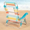 Sedia da Spiaggia Aktive Multicolore 48 x 90 x 60 cm (2 Unità)