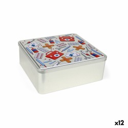 Scatola Multiuso Confortime Nurse Metallo 23,7 x 22,2 x 8,9 cm (12 Unità)