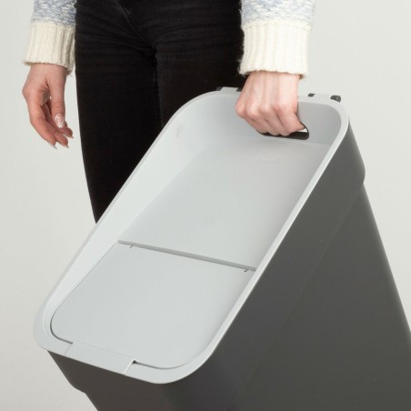 Secchio della spazzatura Curver Grigio Plastica 30 L (6 Unità)