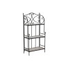 Scaffale Home ESPRIT Nero Multicolore Ceramica Forjare 3 Mensole 54 x 29 x 121 cm 58 x 31,5 x 117 cm
