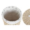 Cesto per i Panni Sporchi Home ESPRIT Naturale vimini Shabby Chic 45 x 45 x 55 cm 3 Pezzi