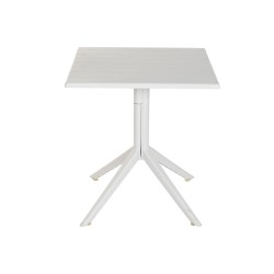 Tavolo da Pranzo Home ESPRIT Grigio Metallo polipropilene 70 x 70 x 75 cm