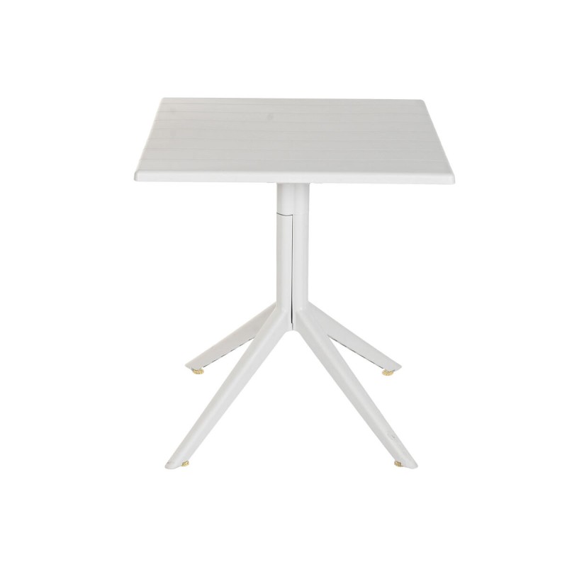 Tavolo da Pranzo Home ESPRIT Grigio Metallo polipropilene 70 x 70 x 75 cm