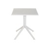 Tavolo da Pranzo Home ESPRIT Grigio Metallo polipropilene 70 x 70 x 75 cm