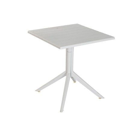 Tavolo da Pranzo Home ESPRIT Grigio Metallo polipropilene 70 x 70 x 75 cm