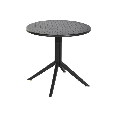 Tavolo da Pranzo Home ESPRIT Nero Metallo polipropilene 80 x 80 x 75 cm