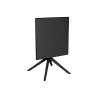 Tavolo da Pranzo Home ESPRIT Nero Metallo polipropilene 70 x 70 x 75 cm