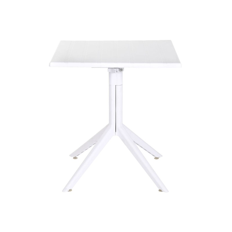 Tavolo da Pranzo Home ESPRIT Bianco Metallo polipropilene 70 x 70 x 75 cm Tavolo da Pranzo Home ESPRIT Bianco Metallo polipropilene 70 x 70 x 75 cm