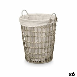 Cesto Kipit HX30550 Grigio Poliestere Stoffa polipropilene Ferro Plastica 50 % cotone (6 Unità)