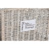 Supporto per Legna Home ESPRIT Naturale vimini 47 x 35 x 54 cm