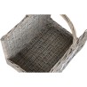 Supporto per Legna Home ESPRIT Naturale vimini 47 x 35 x 54 cm
