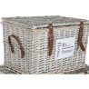Set di Bauli Home ESPRIT Naturale vimini 67 x 45 x 46 cm