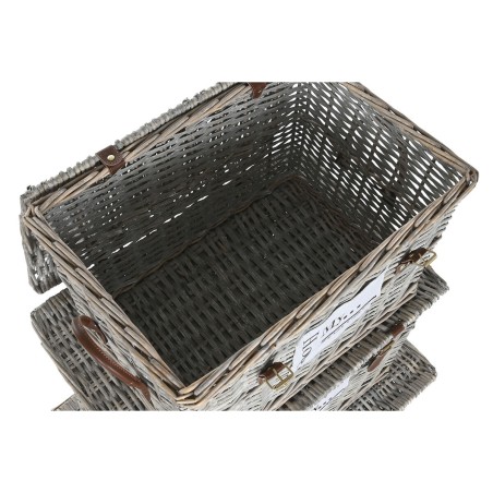 Set di Bauli Home ESPRIT Naturale vimini 67 x 45 x 46 cm