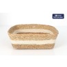 Scatola portaoggetti Privilege vimini Quadrato 27 x 27 x 9 cm (8 Unità)