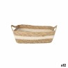 Scatola portaoggetti Privilege vimini 25 x 20 x 8 cm (12 Unità)