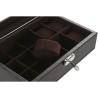 Scatola-Portagioie Home ESPRIT Marrone Marrone scuro Poliuretano 25 x 16 x 8,5 cm