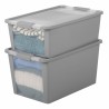 Scatola portaoggetti Curver Grigio Plastica 40 L 55 x 28 x 35 cm (5 Unità)