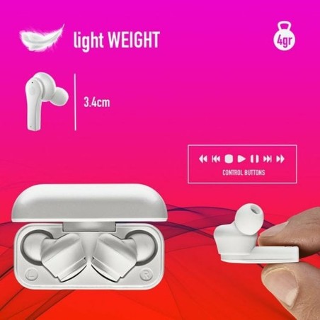 Auricolari Bluetooth NGS ARTICABLOOMWHITE Bianco Nero