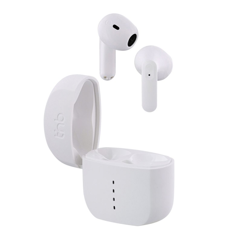 Auricolari Wireless con Custodia di Ricarica T'NB ZIP 2 Bianco Auricolari Wireless con Custodia di Ricarica T'NB ZIP 2 Bianco