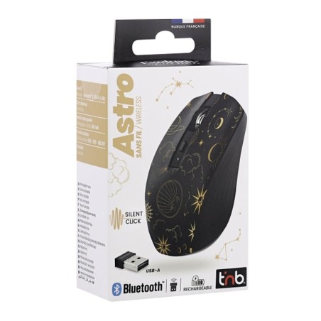 Mouse Bluetooth Wireless T'NB ASTRO 2 Nero 1600 dpi
