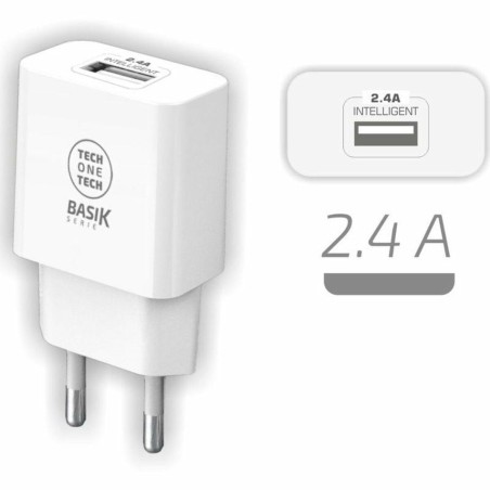 Caricabatterie da Parete Tech One Tech TEC2904 Bianco