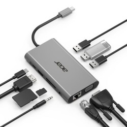 Hub USB Acer HP.DSCAB.002 Argentato