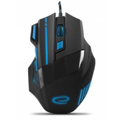 Mouse Ottico Mouse Ottico Esperanza EGM201B Azzurro Nero 2400 dpi