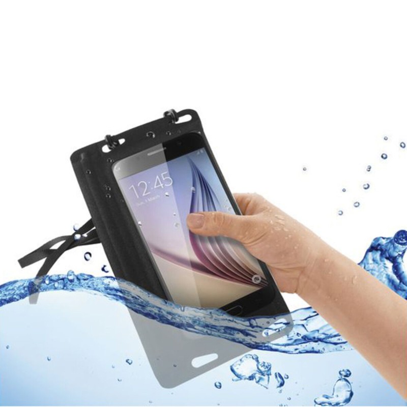 Custodia per Cellulare KSIX Nero (Immergibile) Custodia per Cellulare KSIX Nero (Immergibile)