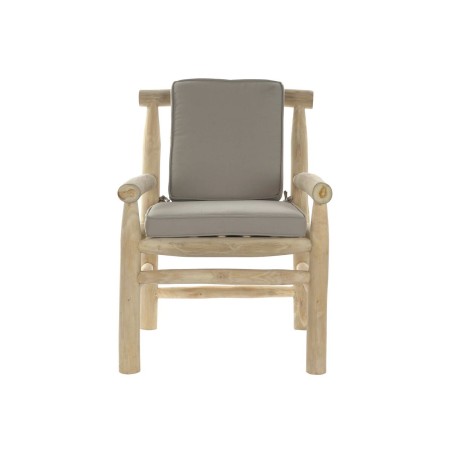 Poltrona da giardino DKD Home Decor Naturale Grigio chiaro Teca 65 x 80 x 92 cm