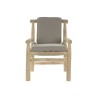 Poltrona da giardino DKD Home Decor Naturale Grigio chiaro Teca 65 x 80 x 92 cm