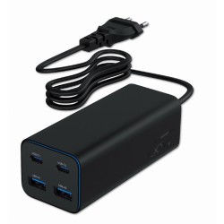 Caricabatterie da Parete GEMBIRD TA-UC-2A2C-PD100-01-BK