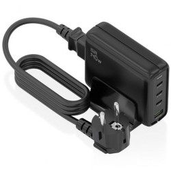 Caricabatterie Senza Fili Aisens ASCH-140W4P056-BK Nero 140 W