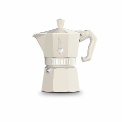 Caffettiera Italiana Bialetti MOKA EXCLUSIVE CREAM 3T Crema Alluminio 3 Tazze